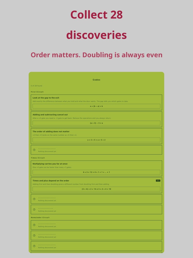 Math Gates iPad screenshot
