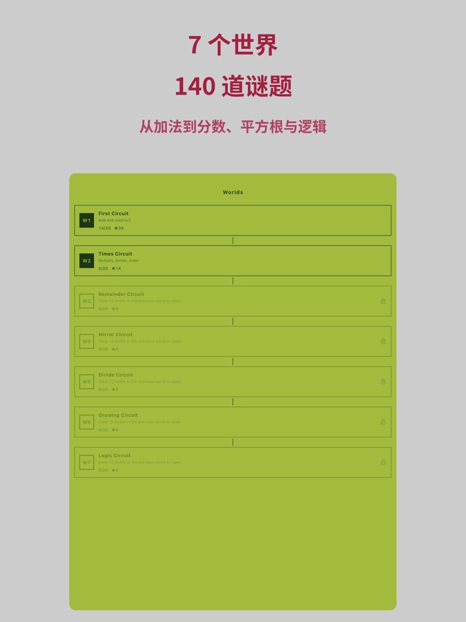Math Gates iPad screenshot