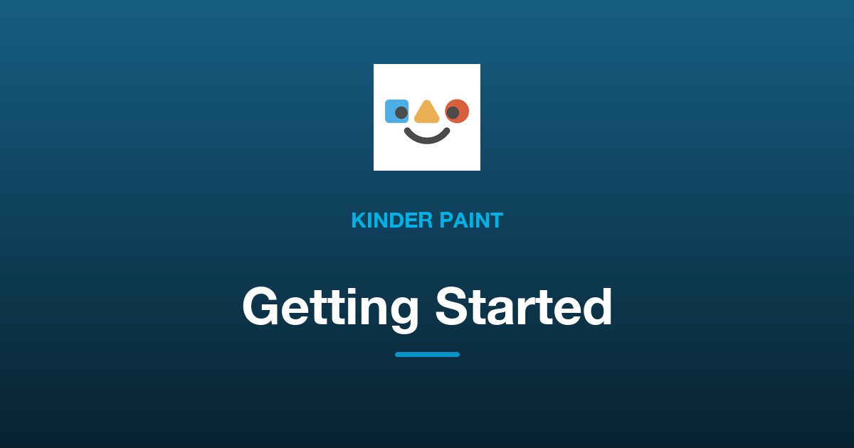 Getting Started with Kinder Paint: Your Child's First Drawing Session