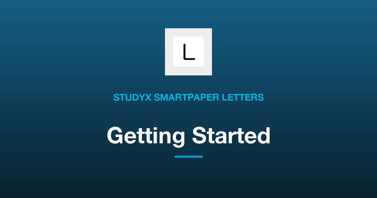 Getting Started with StudyX Smartpaper Letters: Your First Tracing Session
