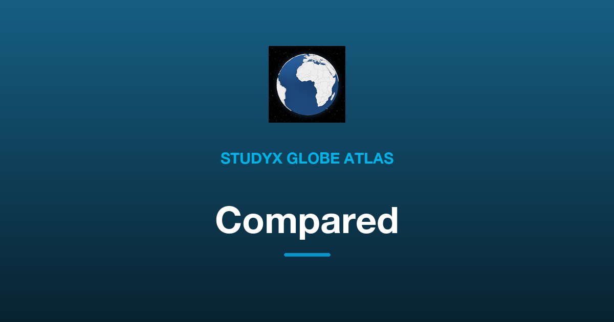 StudyX Globe Atlas vs Other Ways to Explore the World's Countries