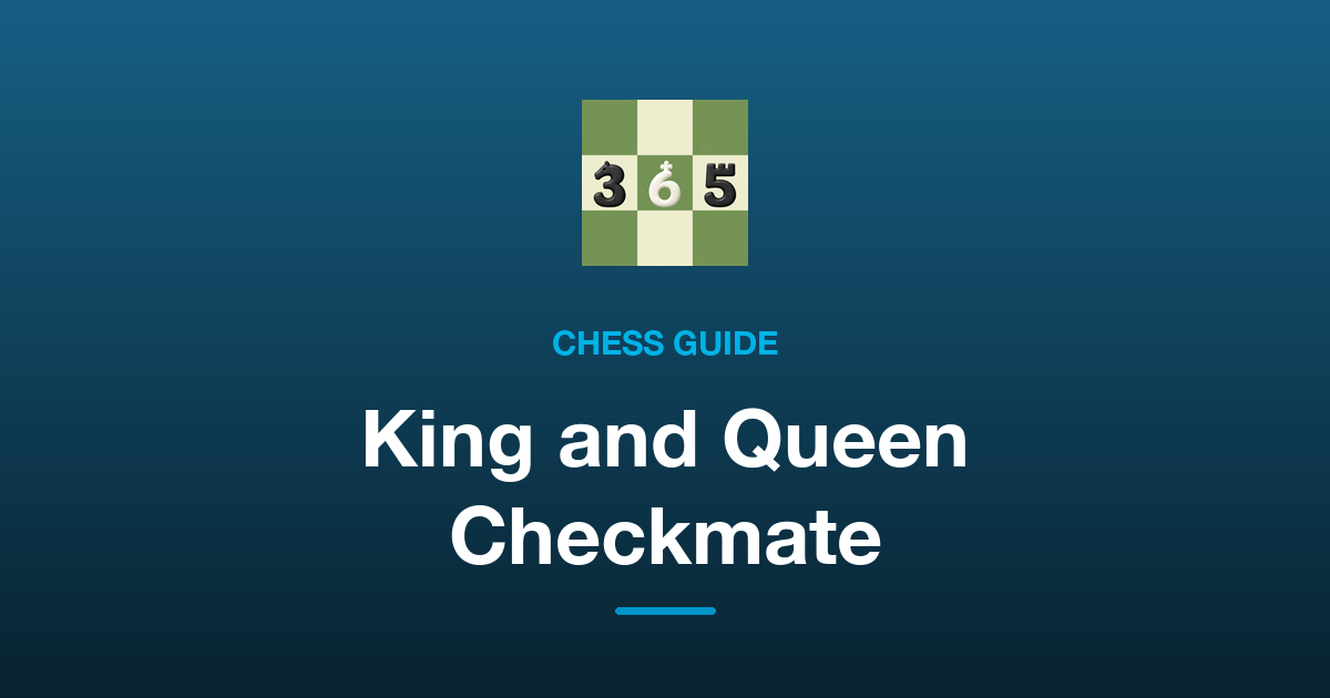 How to Checkmate with King and Queen