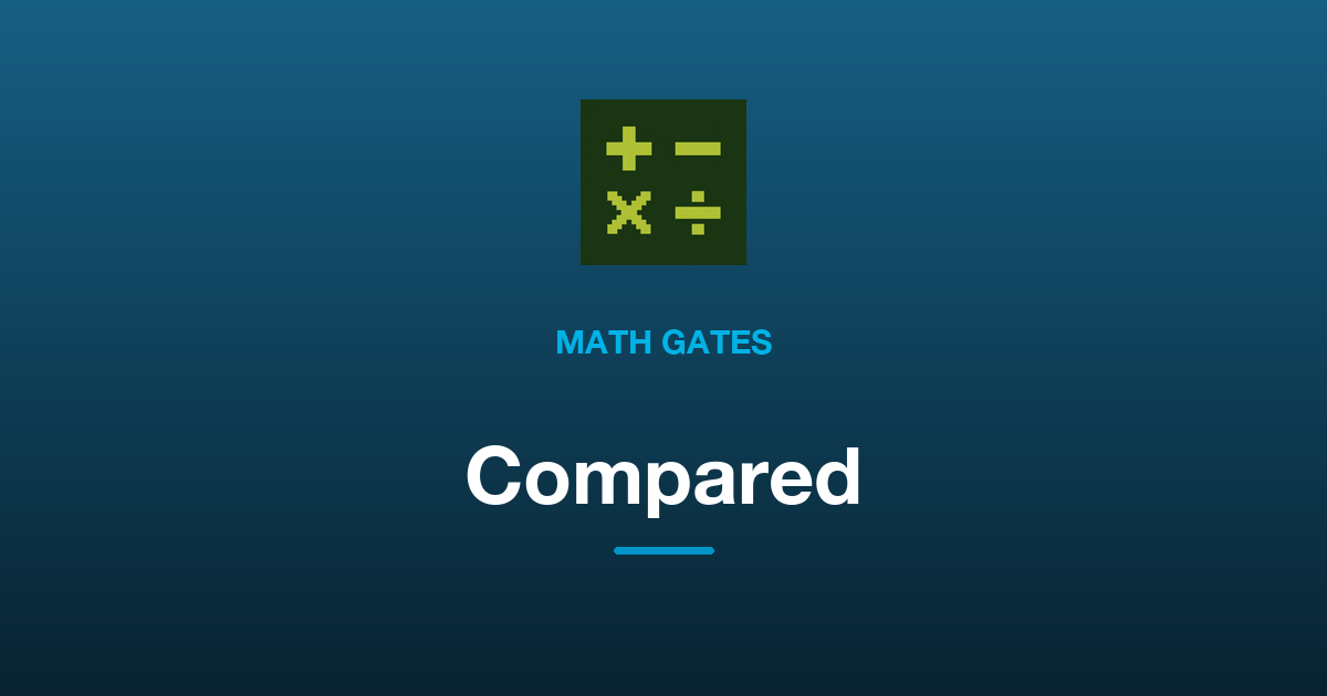 Math Gates vs Other Math Puzzle Games, Coding Games and Worksheets