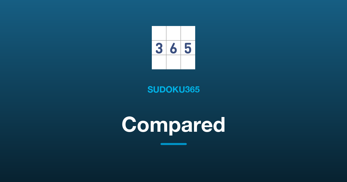 Sudoku365 vs Other Ways to Play Sudoku: Paper, Websites and Other Apps