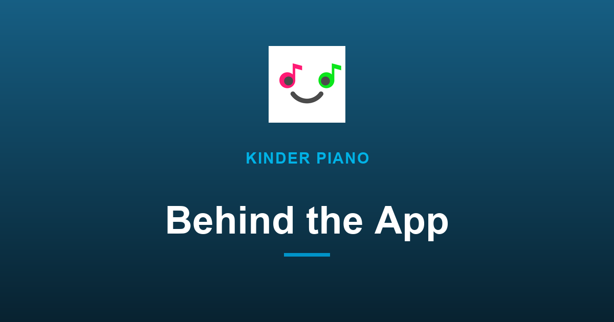 Why We Built Kinder Piano: Real Notation, for a Four-Year-Old